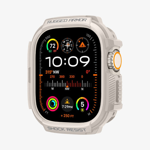 ACS05456 - Apple Watch Series (Apple Watch (49mm)) in matte black showing the front